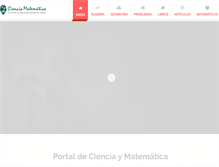 Tablet Screenshot of cienciamatematica.com